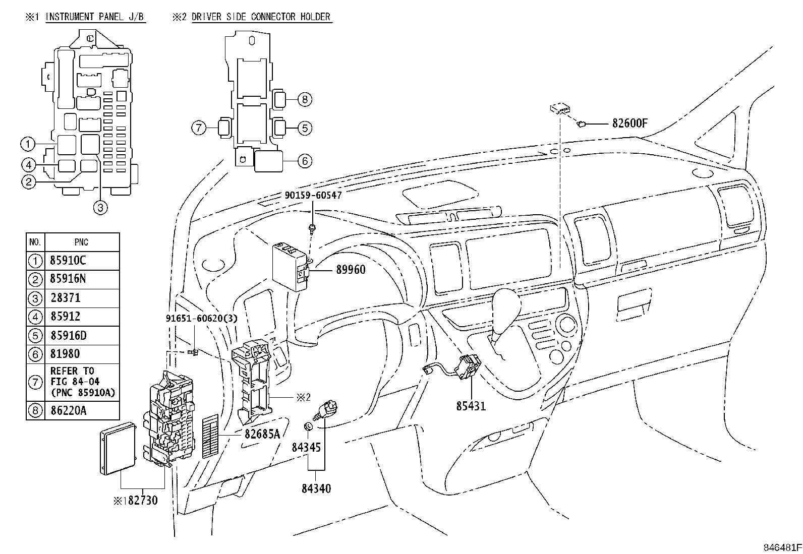 82741-63010 BLOCK, ENGINE ROOM RELAY product image