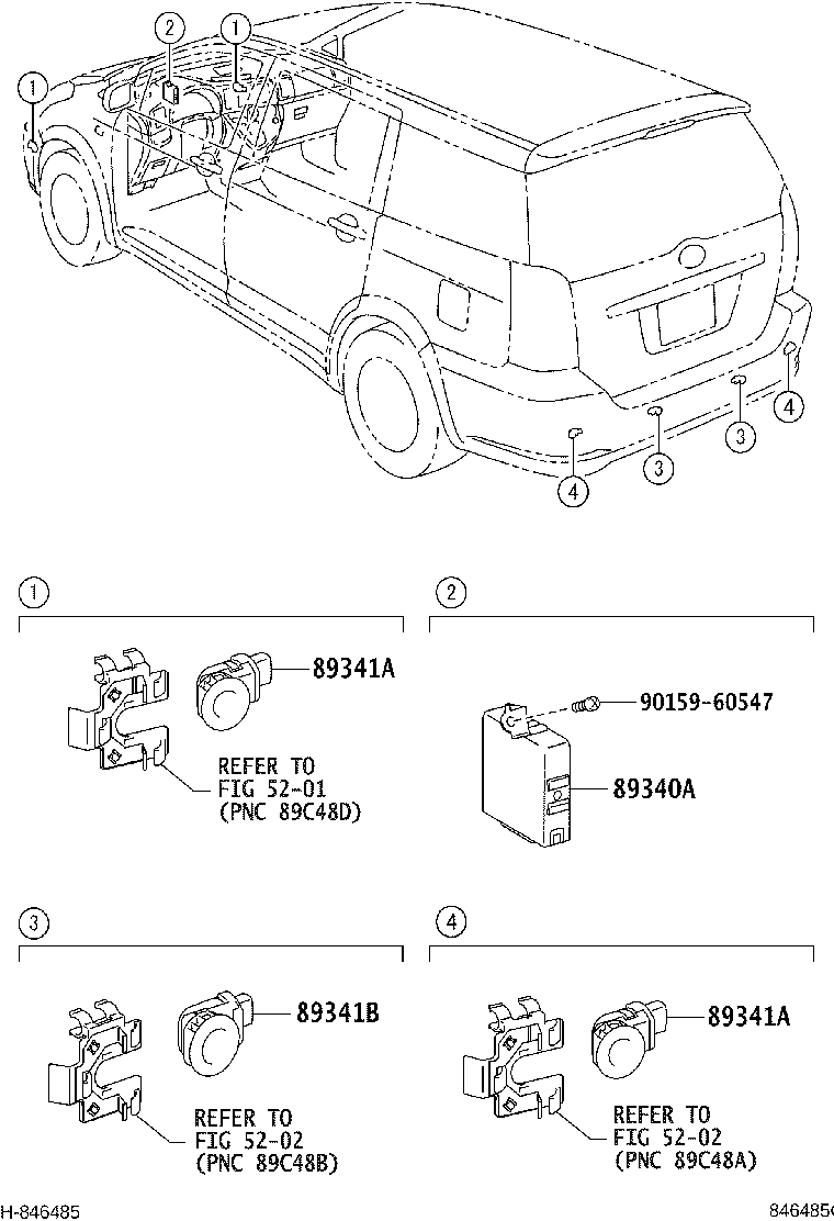 89340-68010 COMPUTER ASSY, CLEARANCE WARNING product image