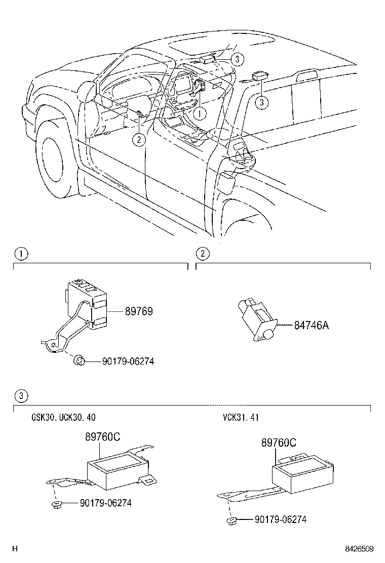 89760-34020 RECEIVER ASSY, TIRE PRESSURE MONITOR product image