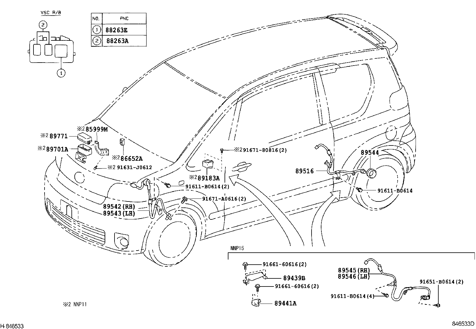89449-52010 BRACKET, SENSOR product image