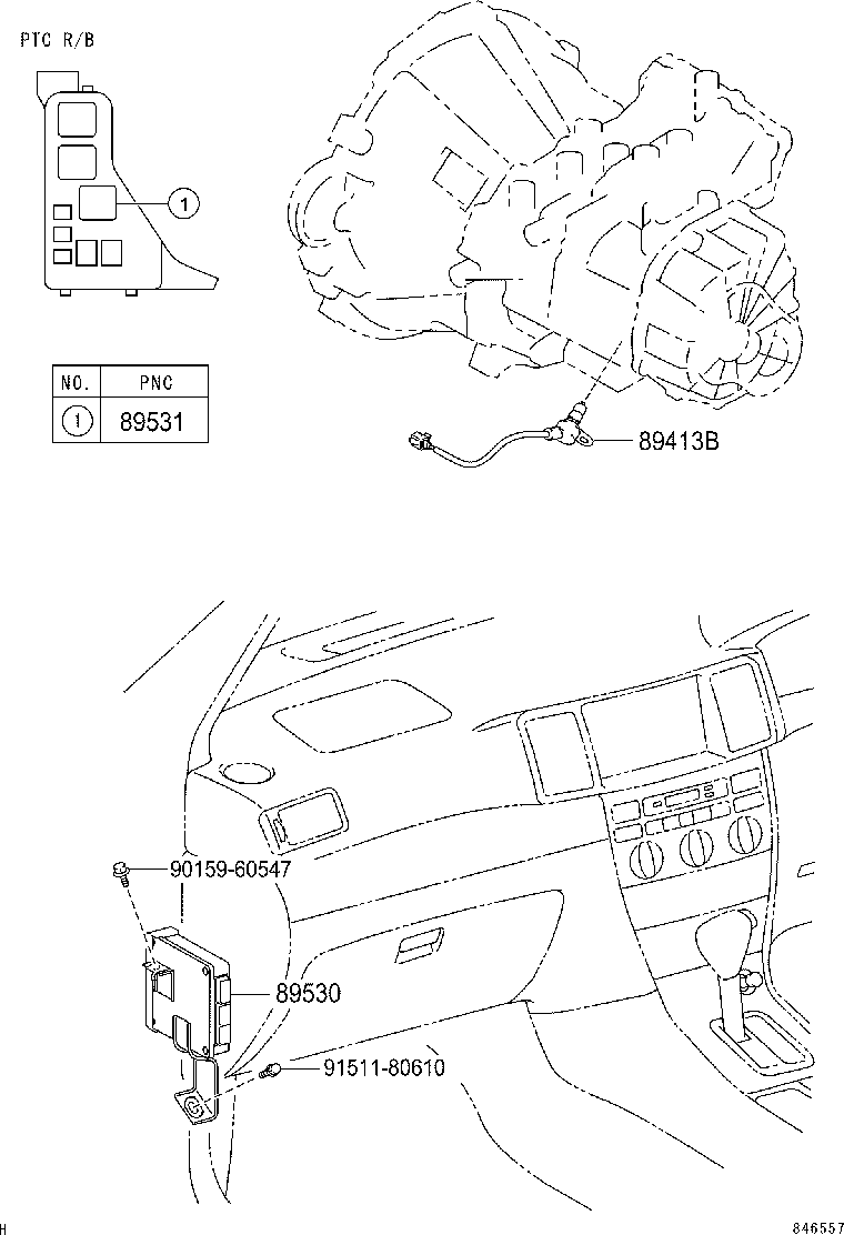 89530-12221 COMPUTER ASSY, TRANSMISSION CONTROL product image