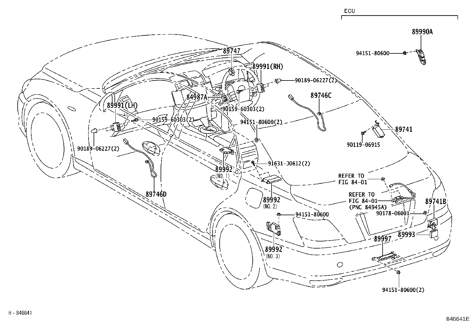 89740-22010 RECEIVER, DOOR CONTROL product image