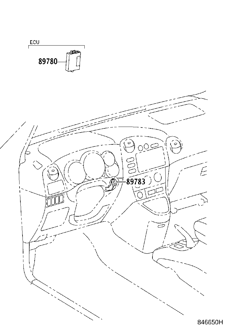 89784-07010 COMPUTER ASSY, TRANSPONDER KEY product image