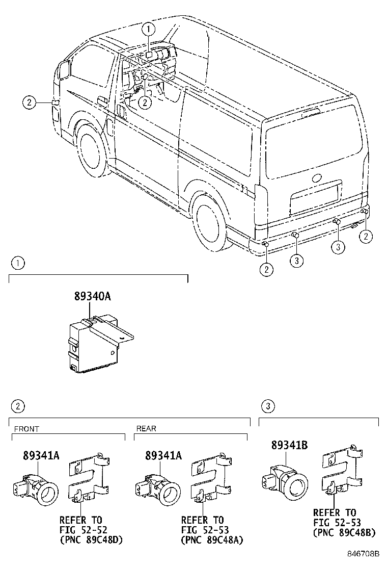 Toyota 89341-44130 SENSOR, ULTRASONIC, NO.1