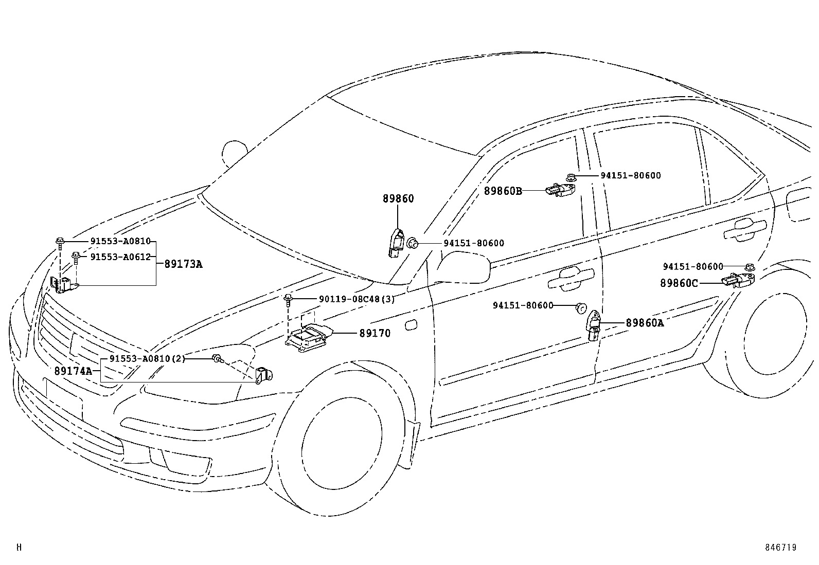 89170-20200 SENSOR ASSY, AIR BAG product image