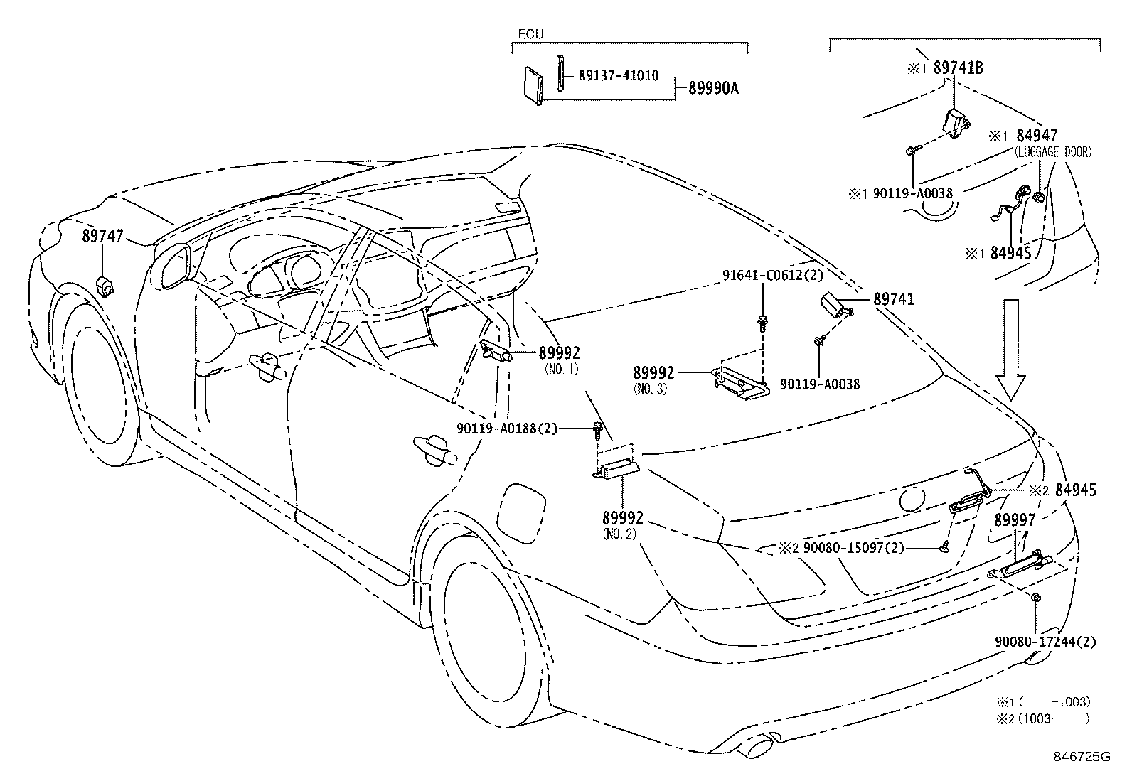 Toyota 89992-07010 OSCILLATOR, INDOOR ELECTRICAL KEY
