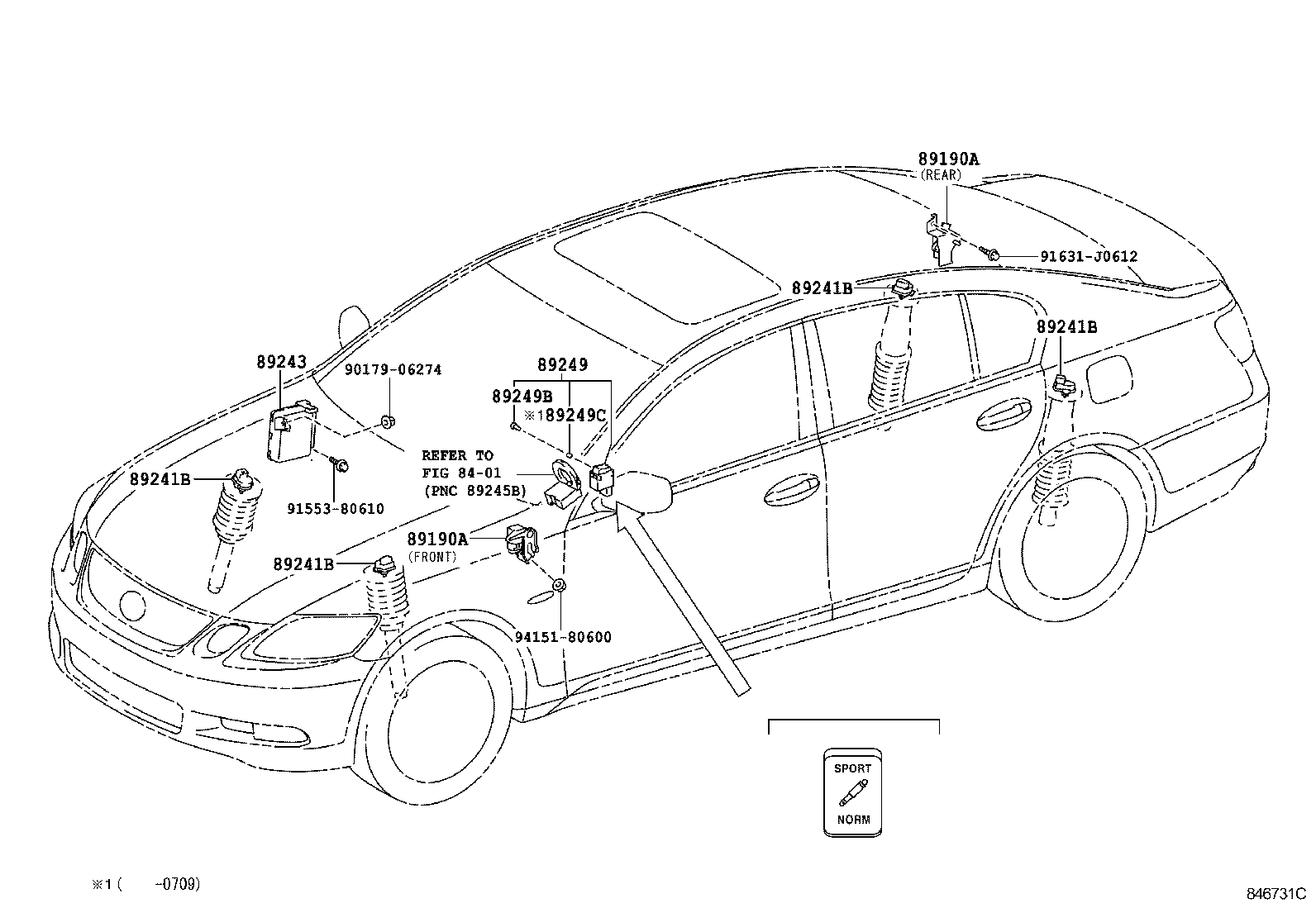 Toyota 84999-10820 BULB, ABSORBER CONTROL SWITCH