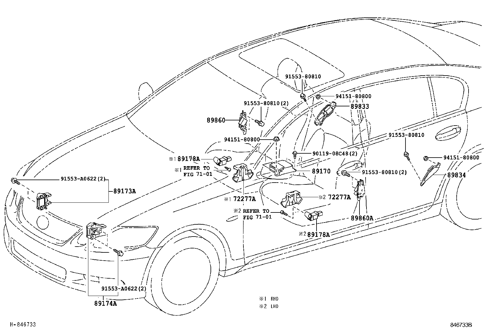 89170-30430 SENSOR ASSY, AIR BAG product image