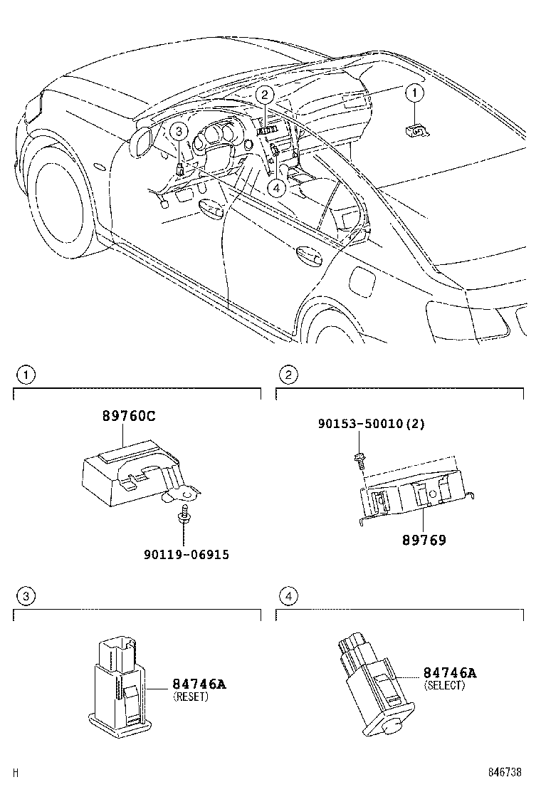 89760-30050 RECEIVER ASSY, TIRE PRESSURE MONITOR product image