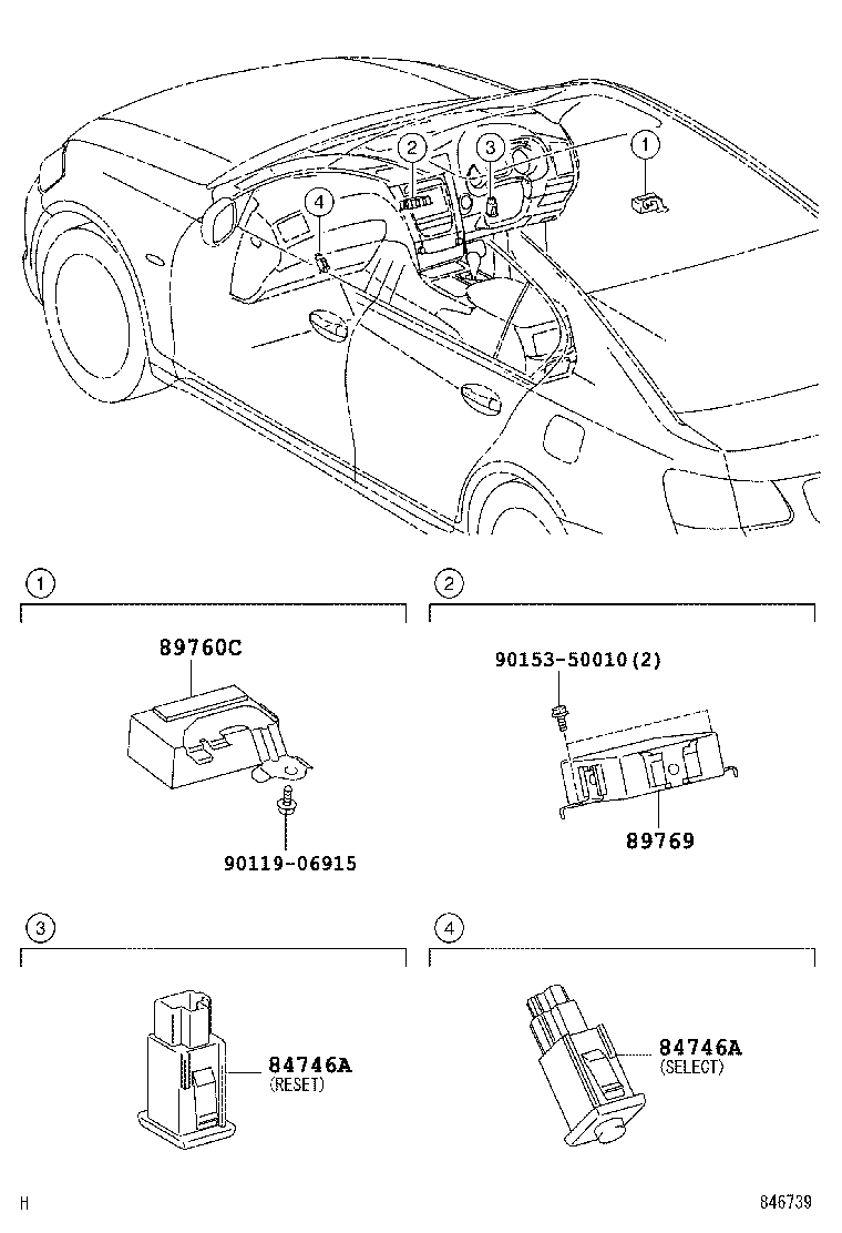 89760-30050 RECEIVER ASSY, TIRE PRESSURE MONITOR product image