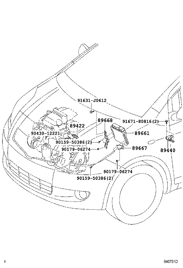 89440-52050 SENSOR ASSY, DECELERATION product image