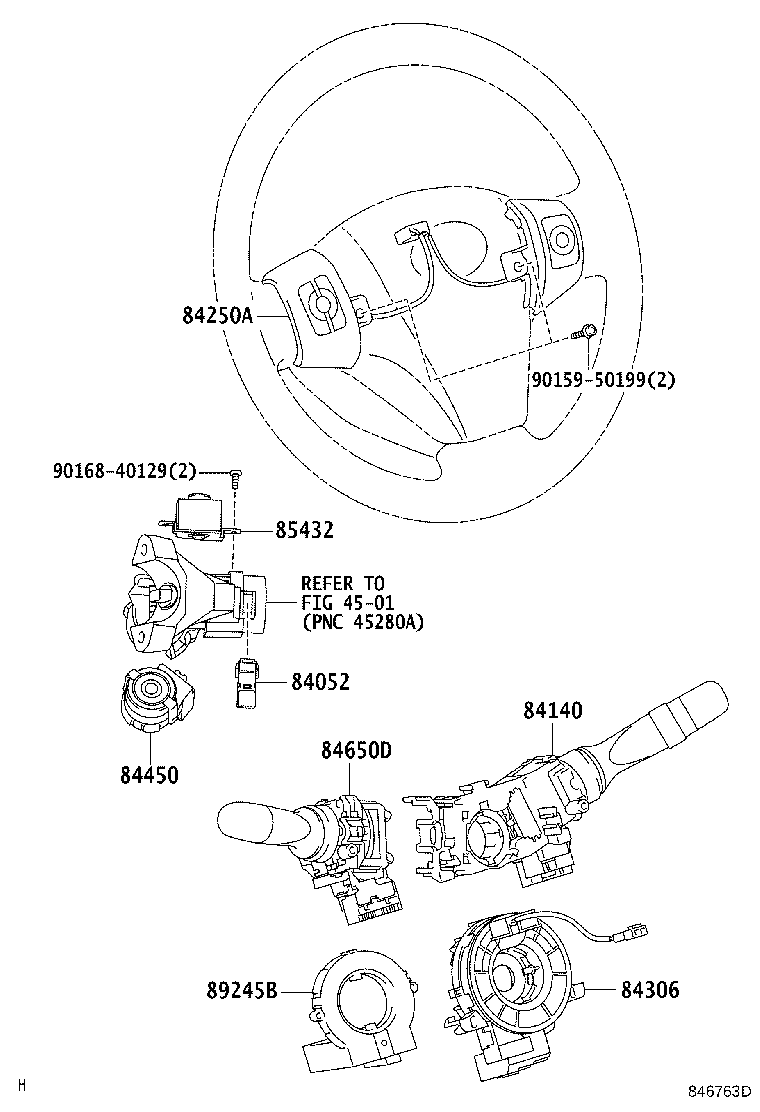 84720-52070 SWITCH ASSY, PATTERN SELECT, NO.1 product image