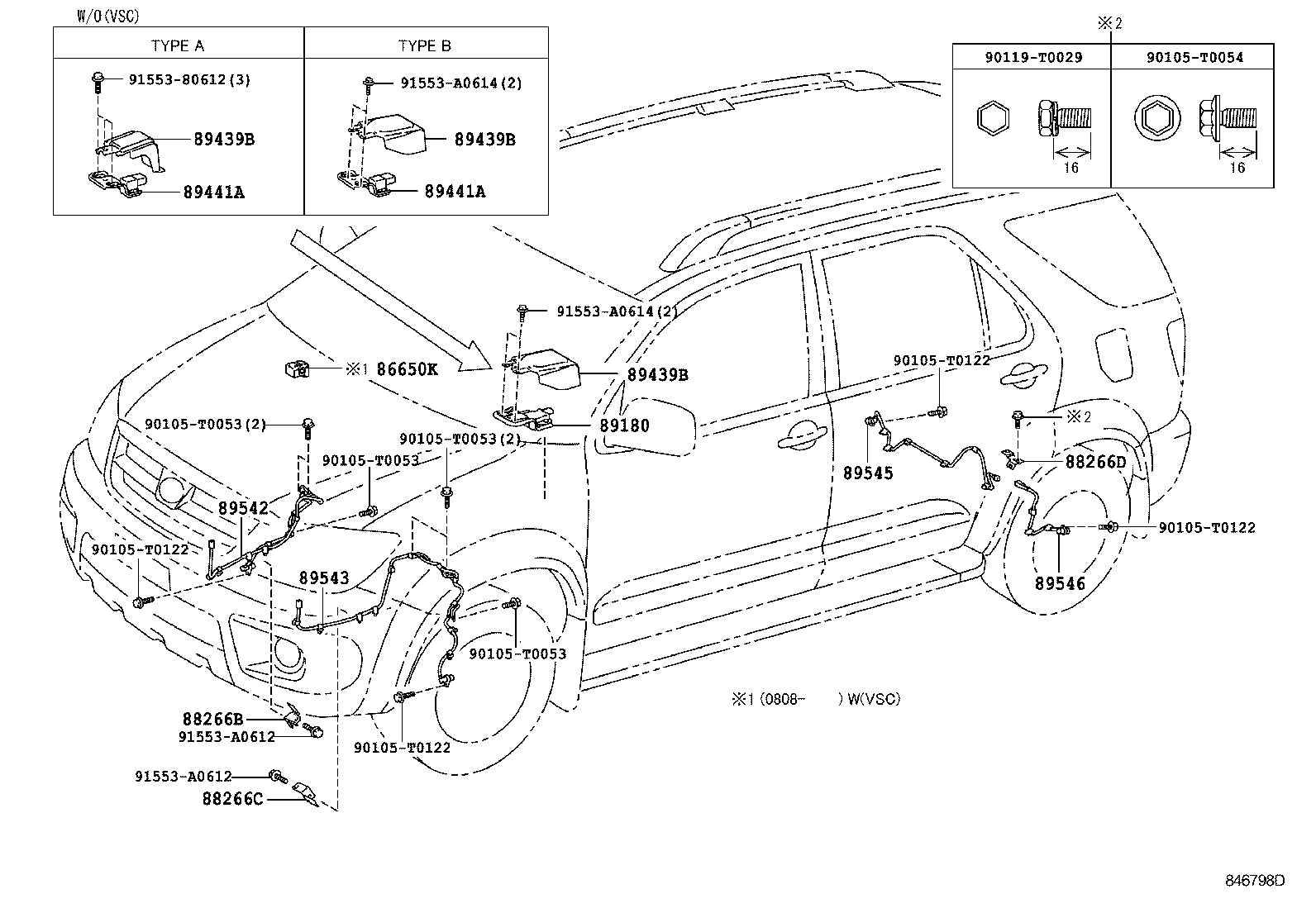 89545-71020 SENSOR, SPEED, REAR RH product image