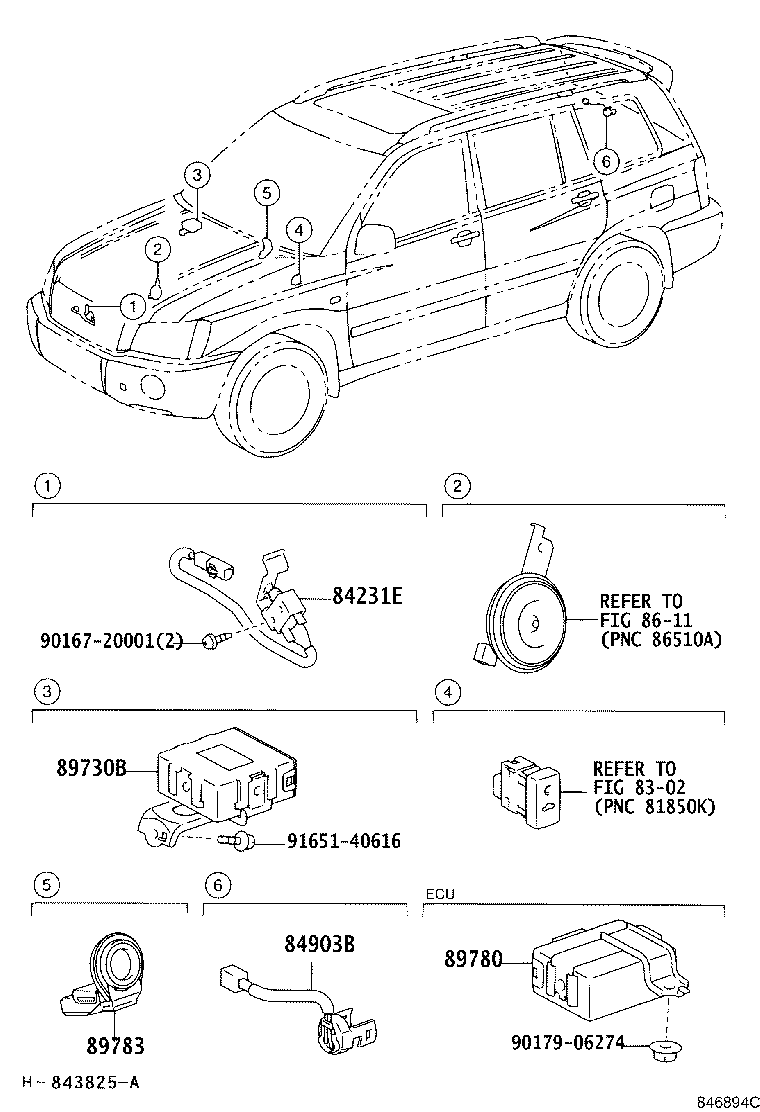 Toyota 89730-48070 COMPUTER ASSY, THEFT WARNING
