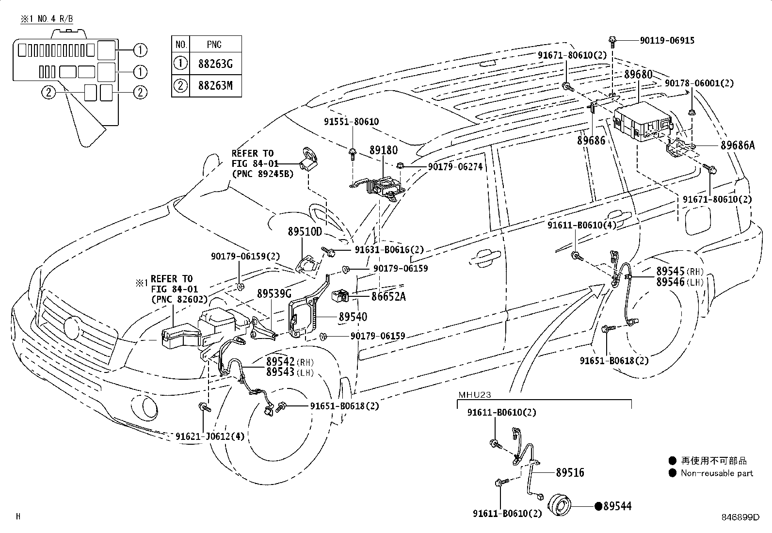 Toyota 89540-48360 COMPUTER ASSY, SKID CONTROL