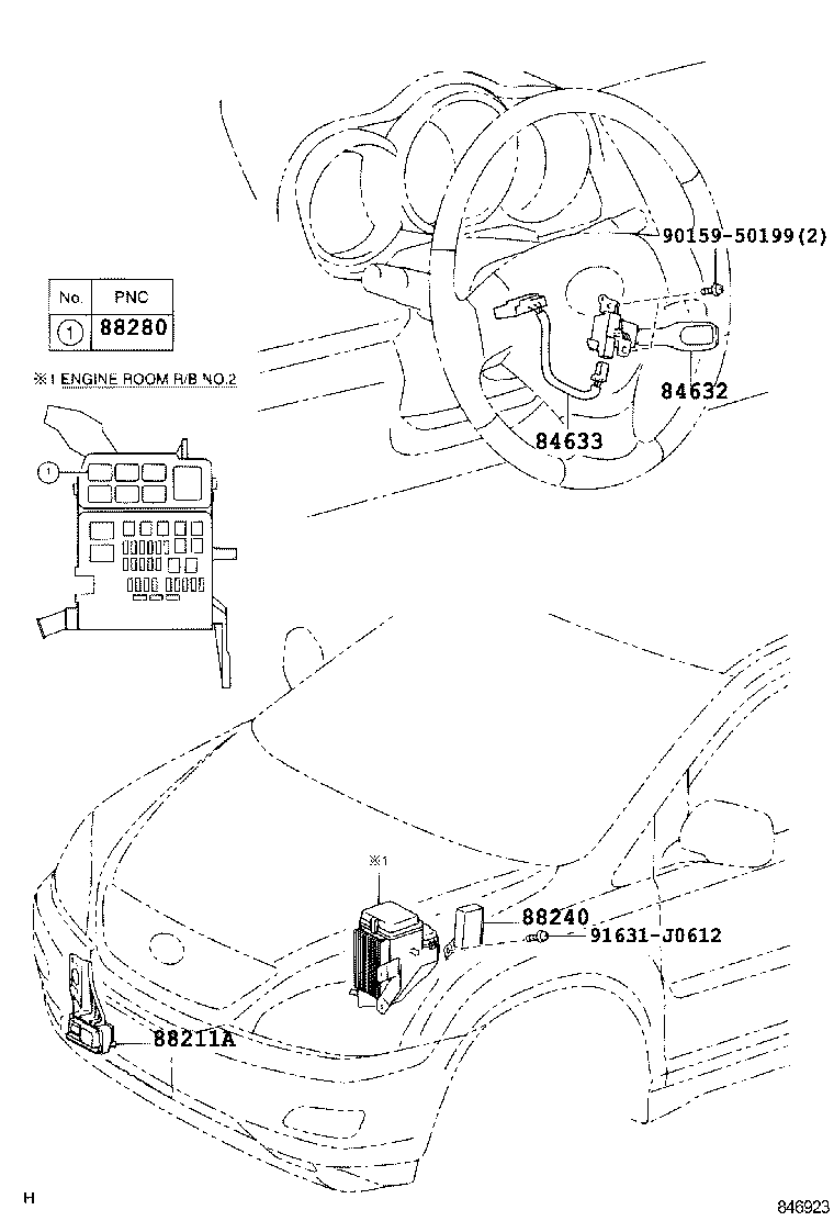 88210-48030 SENSOR, LASER RADAR product image