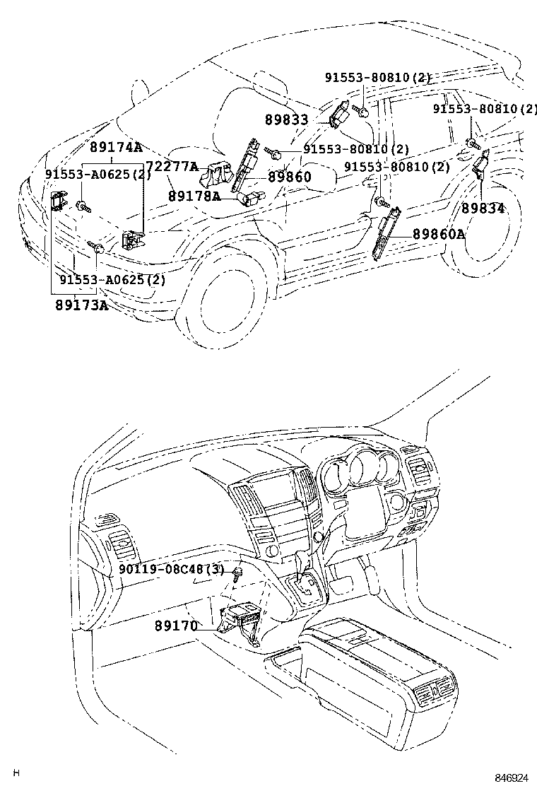 89170-48130 SENSOR ASSY, AIR BAG product image