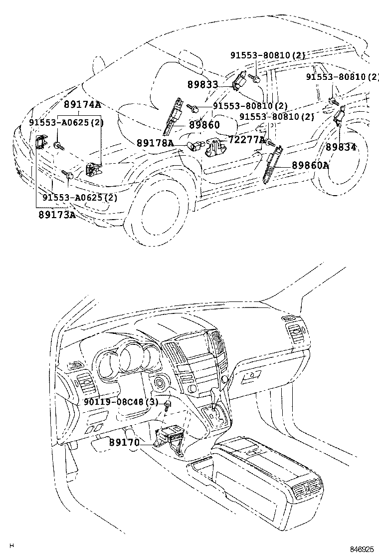 89170-48160 SENSOR ASSY, AIR BAG product image