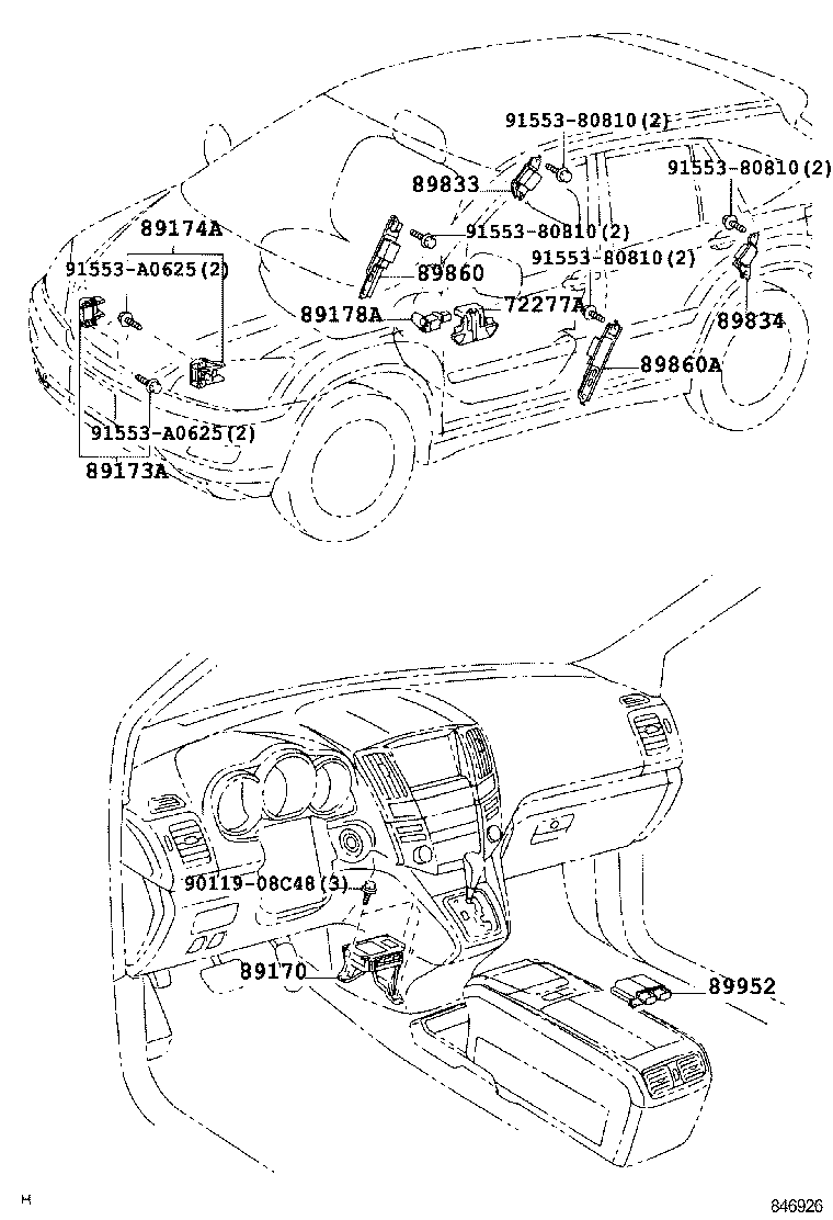 89170-48151 SENSOR ASSY, AIR BAG product image