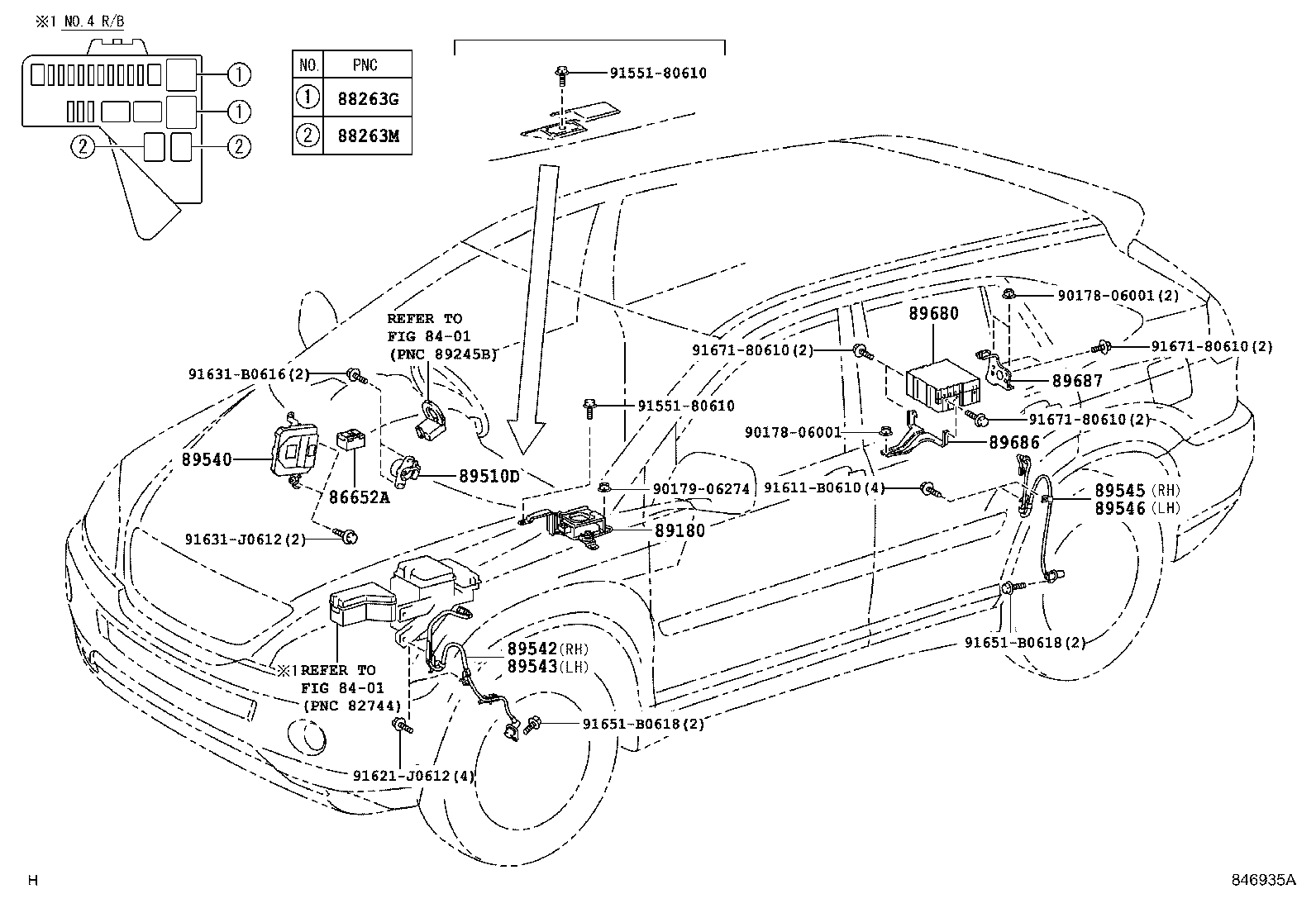 89687-48010 BRACKET, BRAKE CONTROL POWER SUPPLY, NO.2 product image