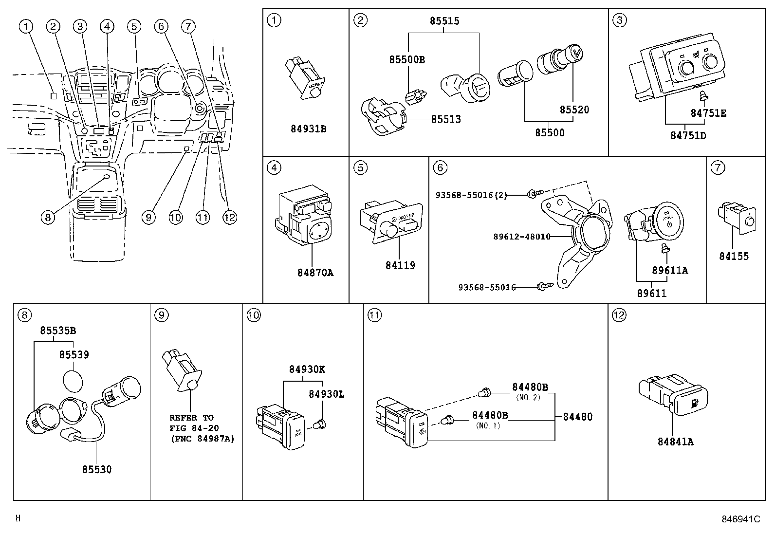 82730-48671 BLOCK ASSY, INSTRUMENT PANEL JUNCTION product image