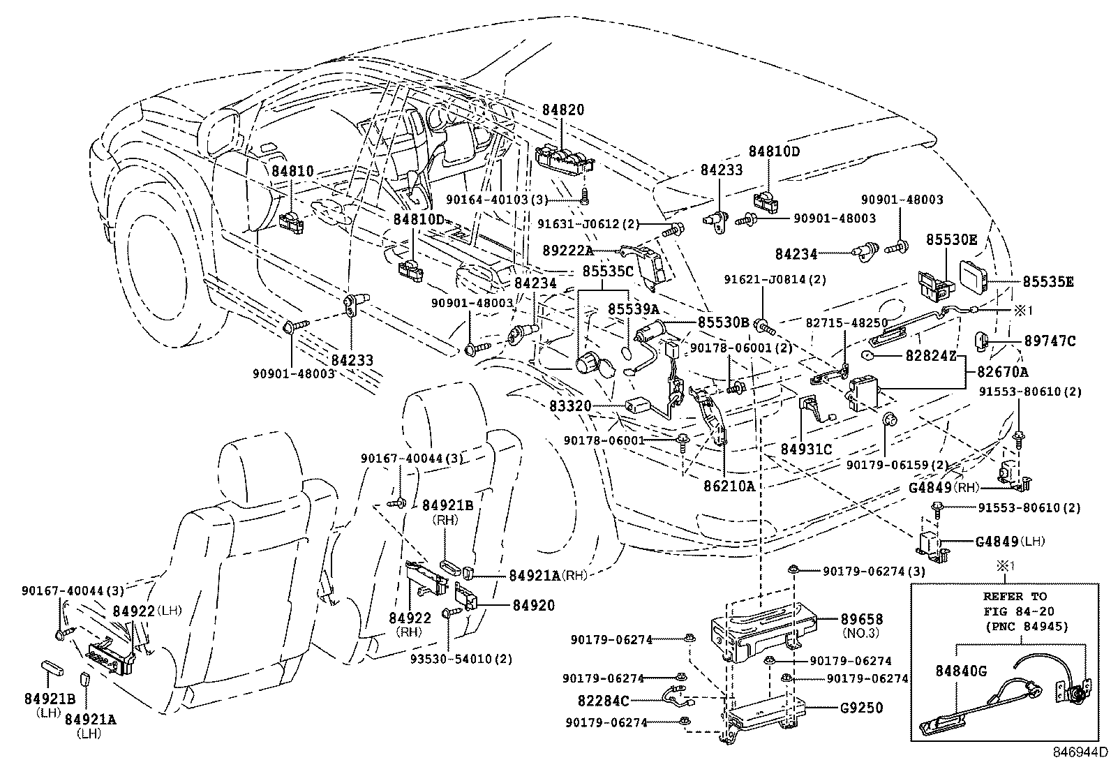 82730-48671 BLOCK ASSY, INSTRUMENT PANEL JUNCTION product image