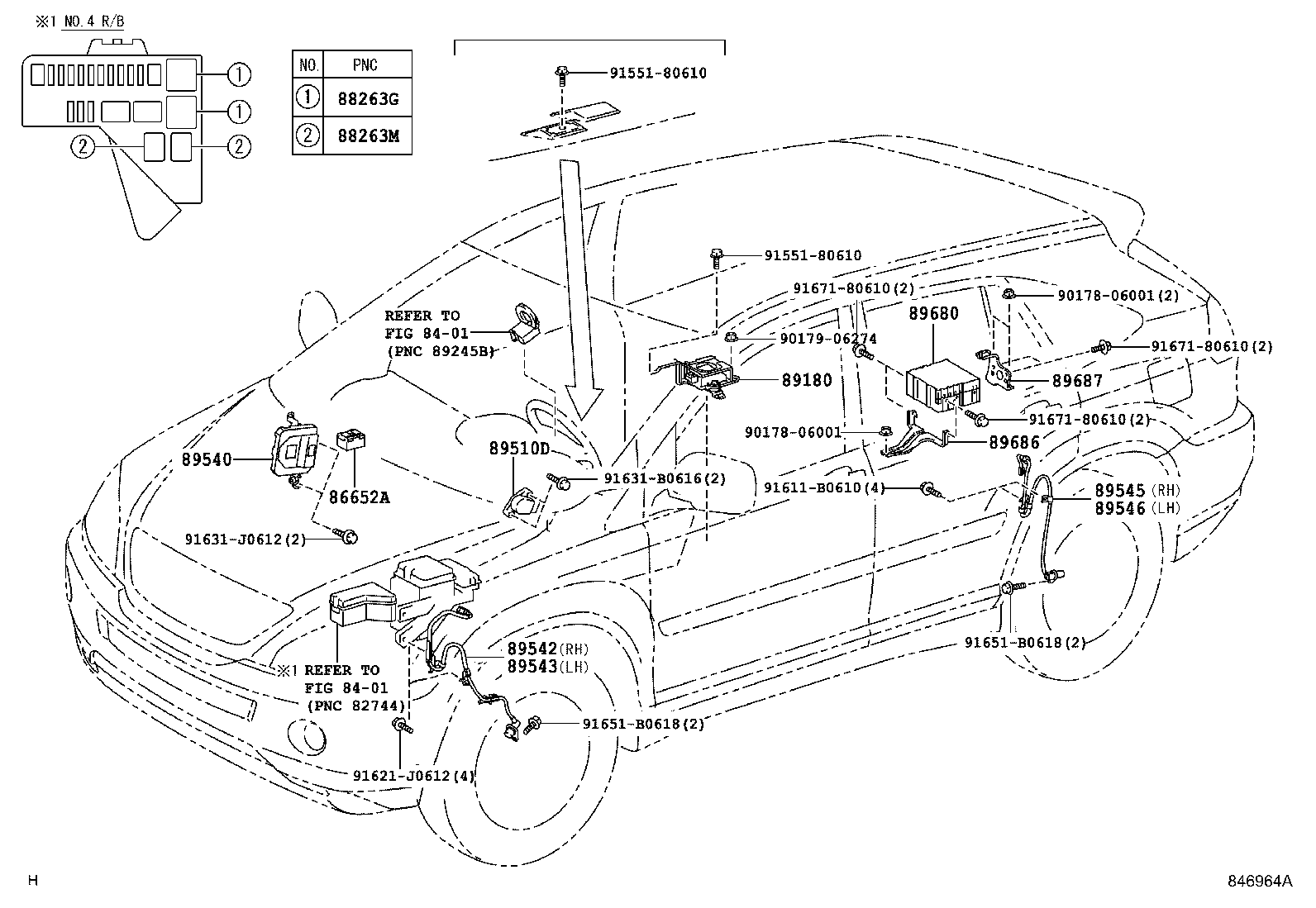 89687-48010 BRACKET, BRAKE CONTROL POWER SUPPLY, NO.2 product image