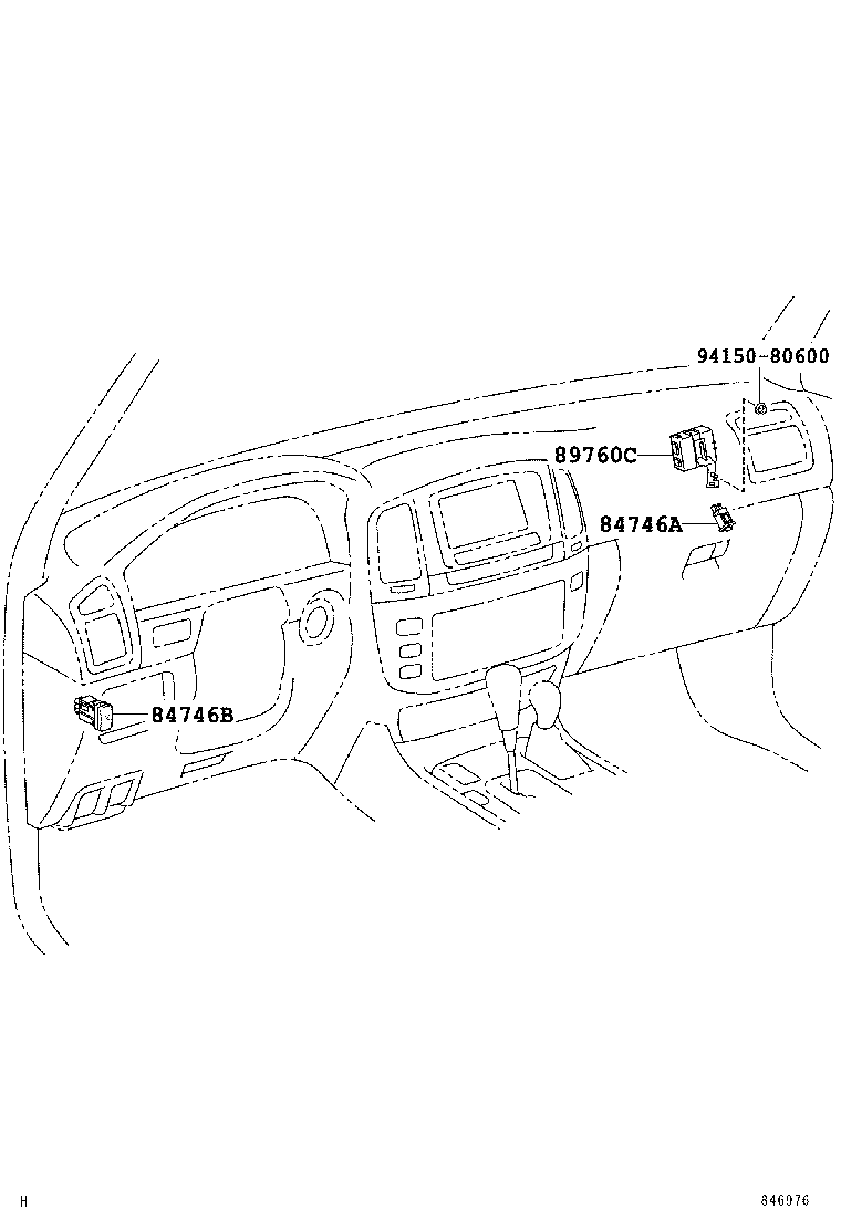 89760-60030 RECEIVER ASSY, TIRE PRESSURE MONITOR product image