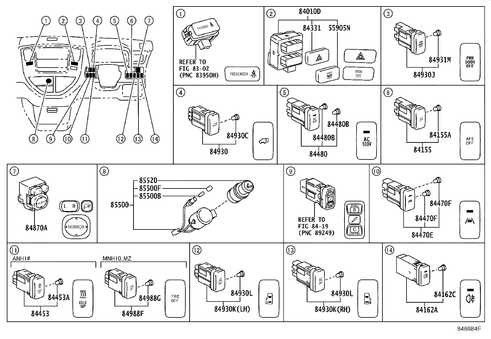 82660-58010 BLOCK ASSY, RELAY product image