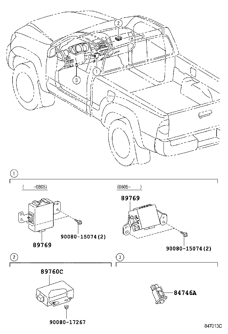89760-04020 RECEIVER ASSY, TIRE PRESSURE MONITOR product image