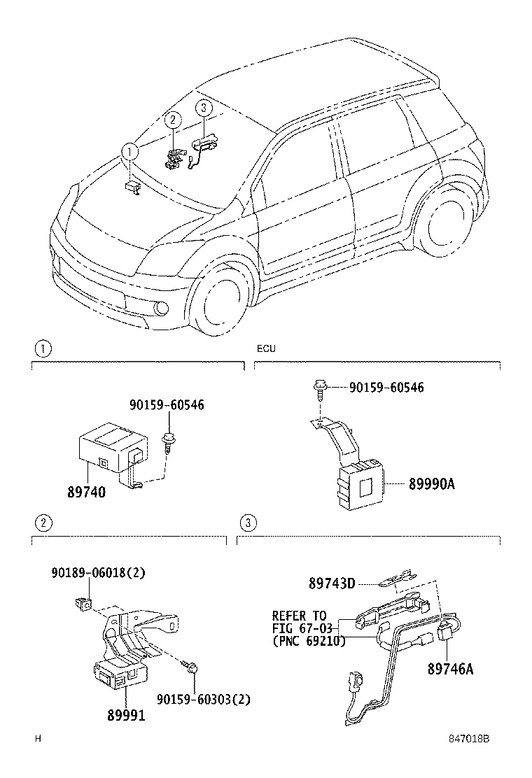 89991-52030 OSCILLATOR, DOOR ELECTRICAL KEY product image