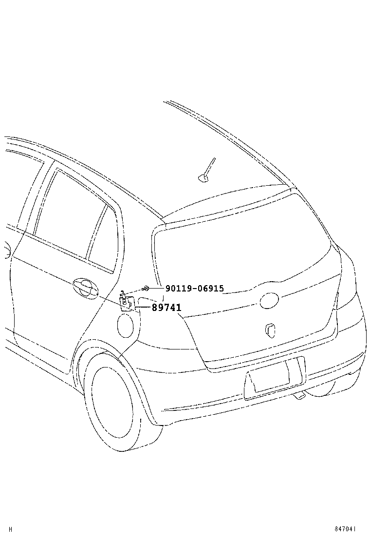 89741-52261 RECEIVER, DOOR CONTROL product image
