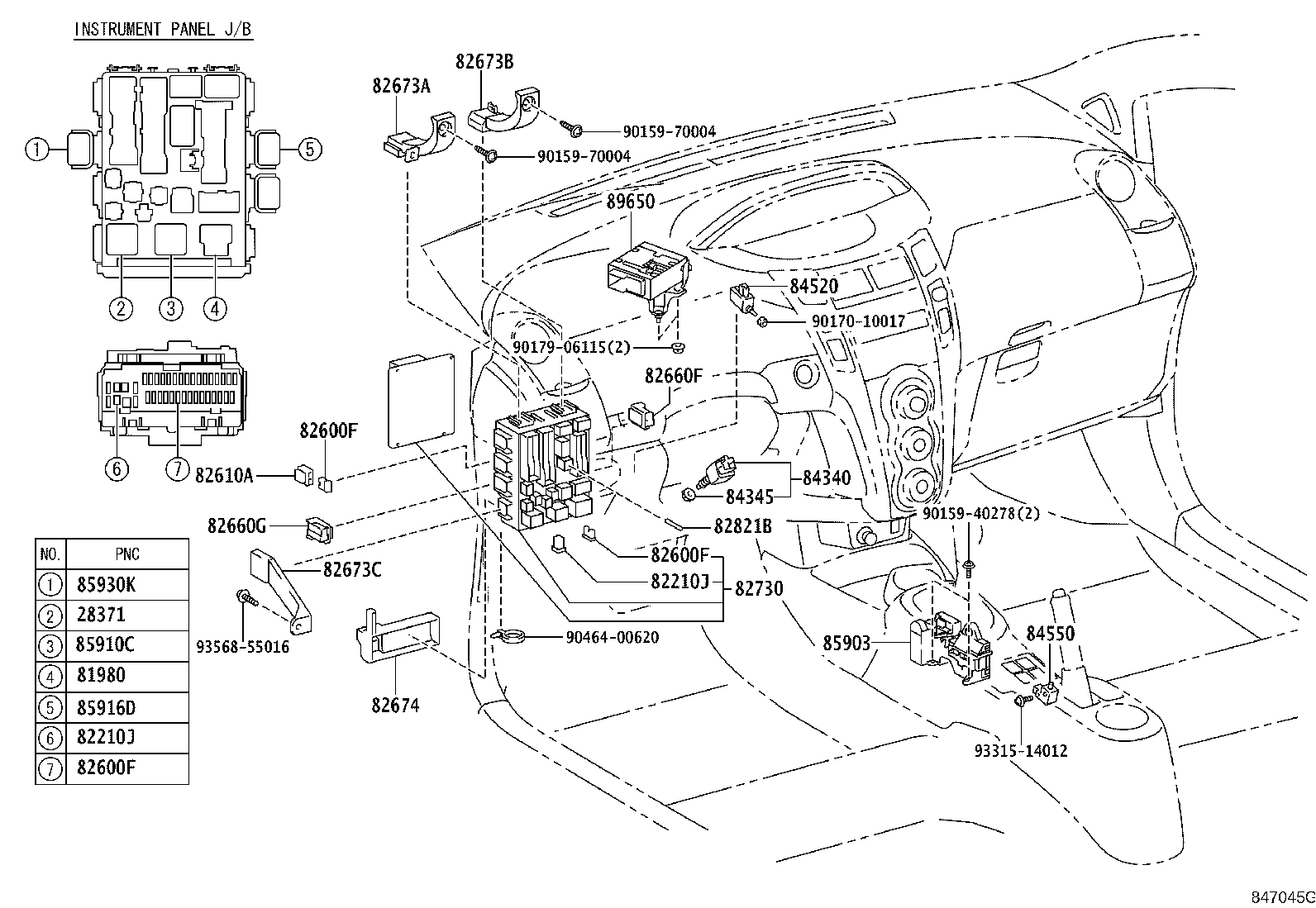 84820-52230 MASTER SWITCH ASSY, POWER WINDOW REGULATOR product image