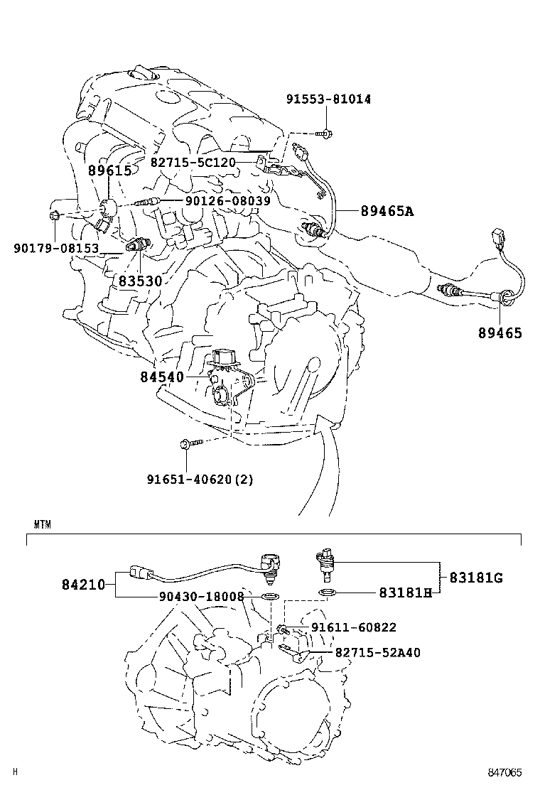84820-52230 MASTER SWITCH ASSY, POWER WINDOW REGULATOR product image