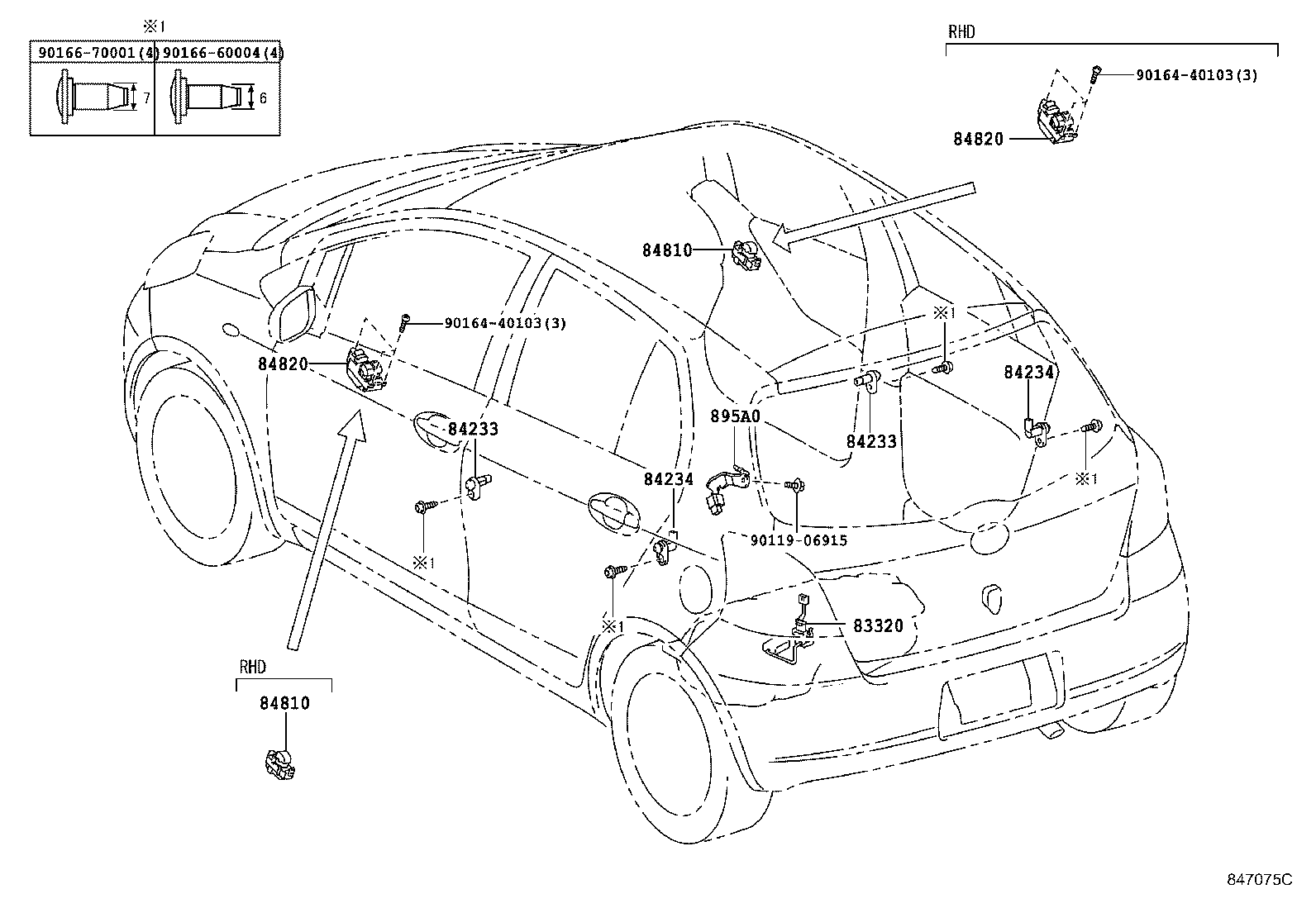 84140-52170 SWITCH ASSY, HEADLAMP DIMMER product image