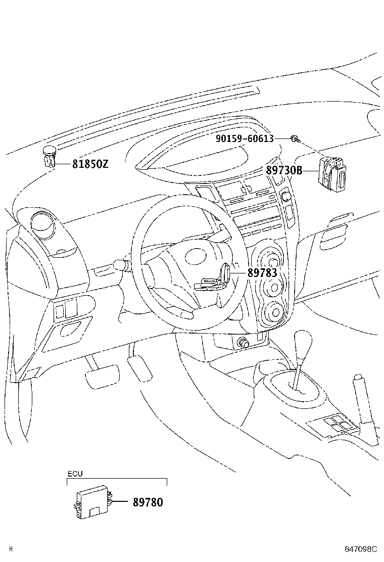 Toyota 89783-52050 AMPLIFIER, TRANSPONDER KEY