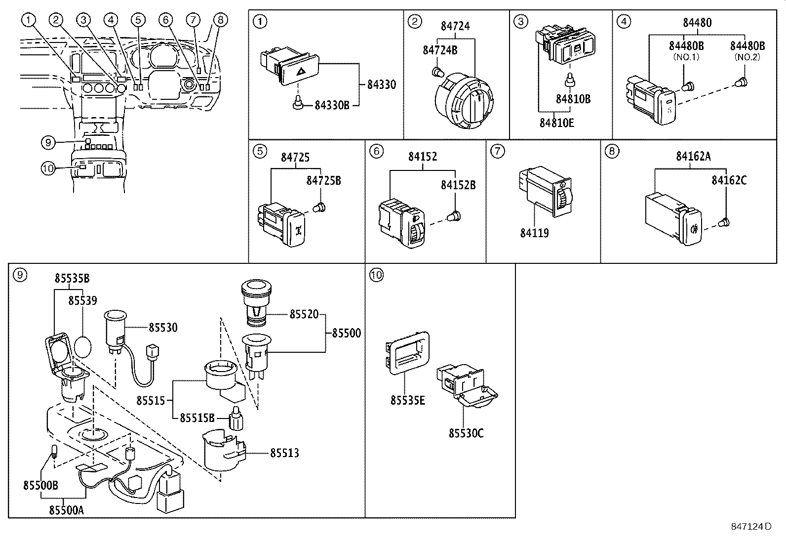 89629-60020 BRACKET, IGNITER ASSY product image