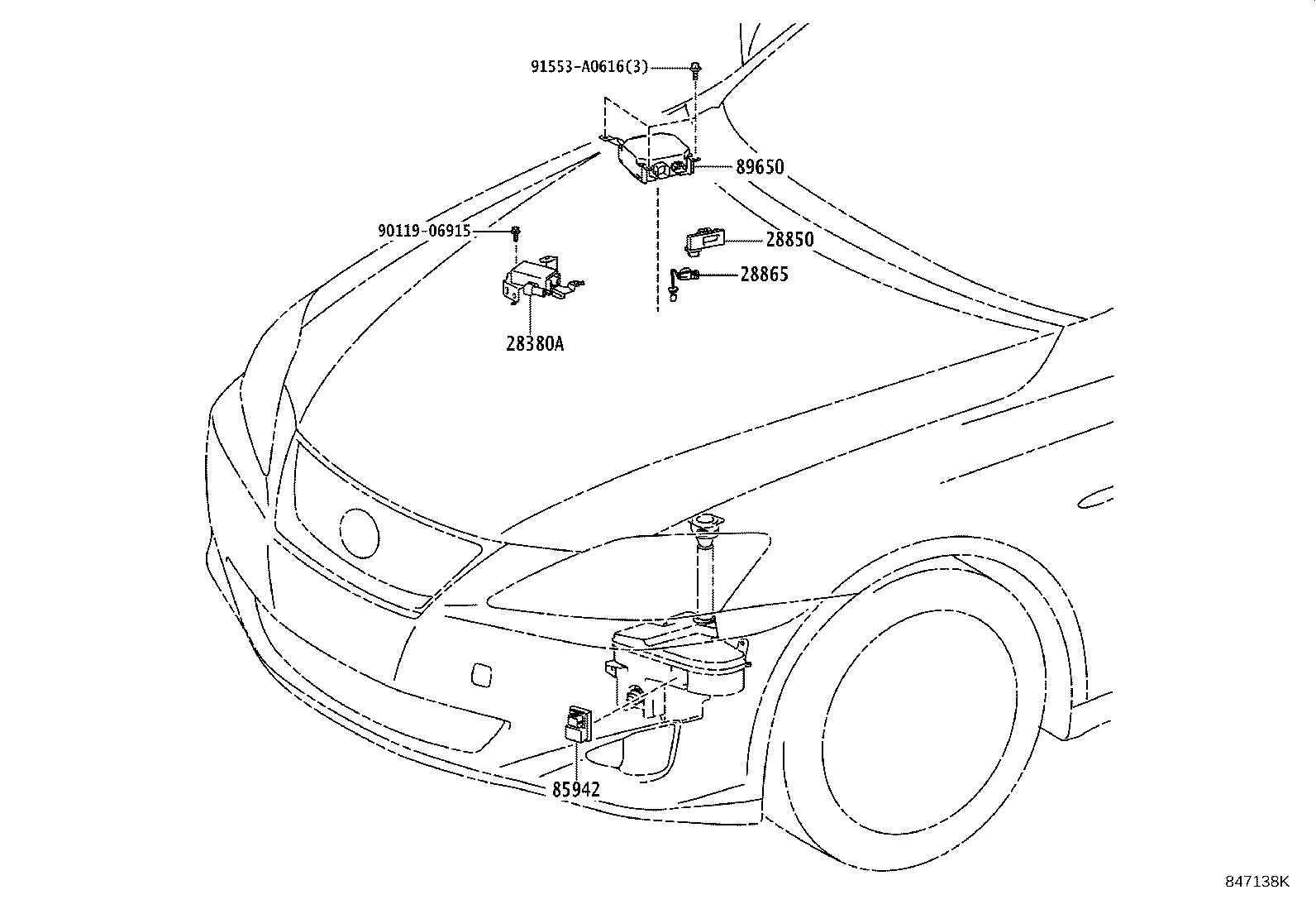 28850-31010 SENSOR ASSY, BATTERY CURRENT product image