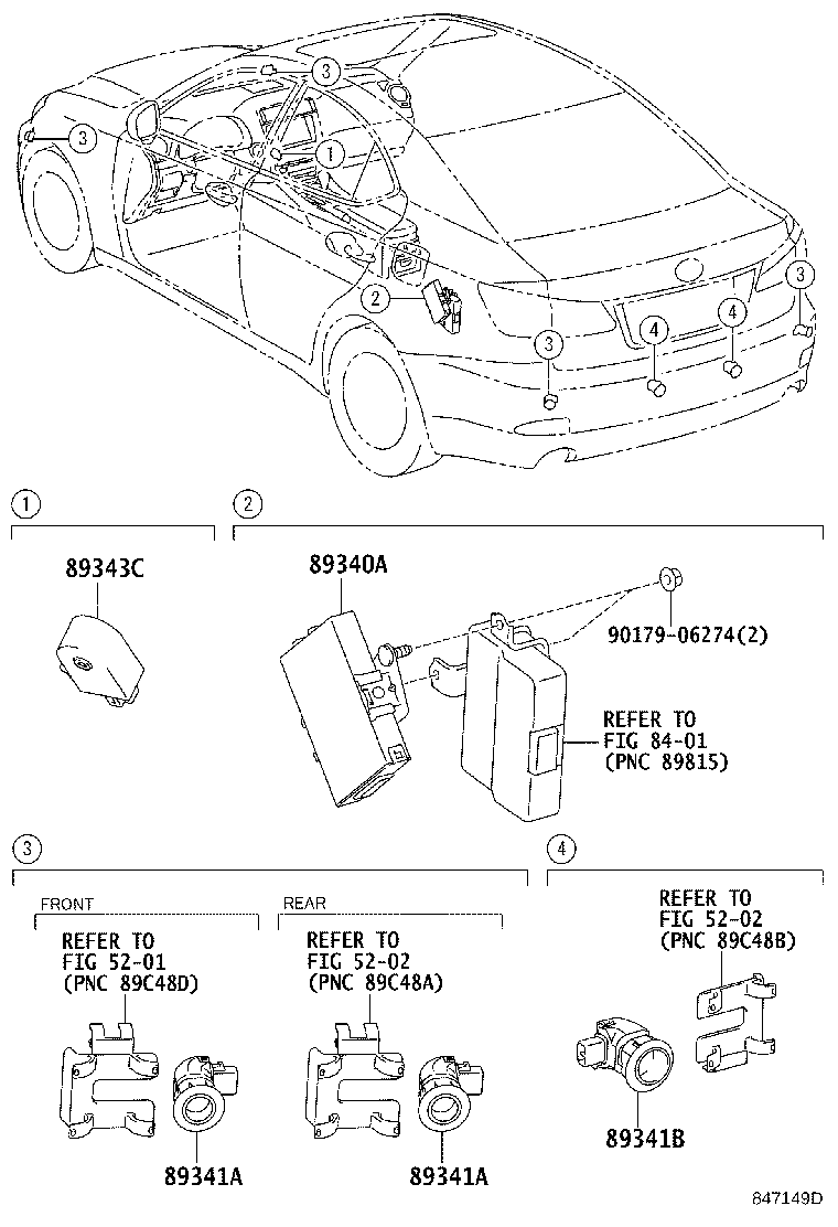 Toyota 89348-30030-C2 RETAINER, ULTRASONIC SENSOR, NO.3