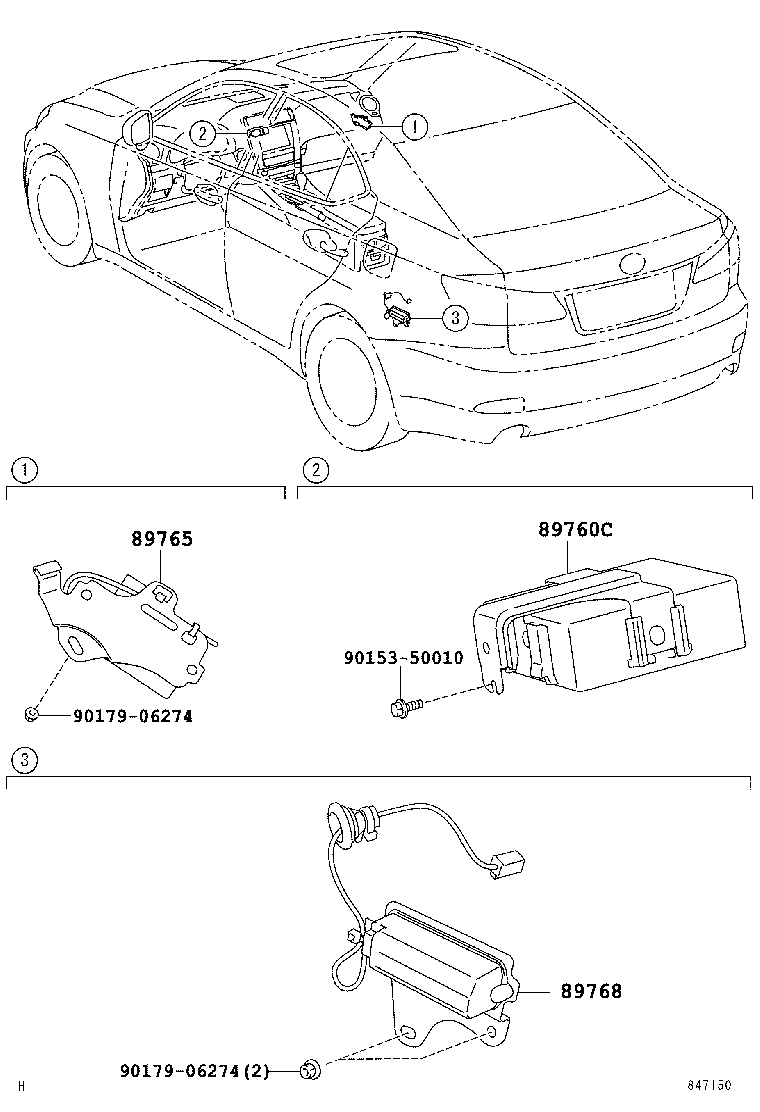 89760-53010 RECEIVER ASSY, TIRE PRESSURE MONITOR product image