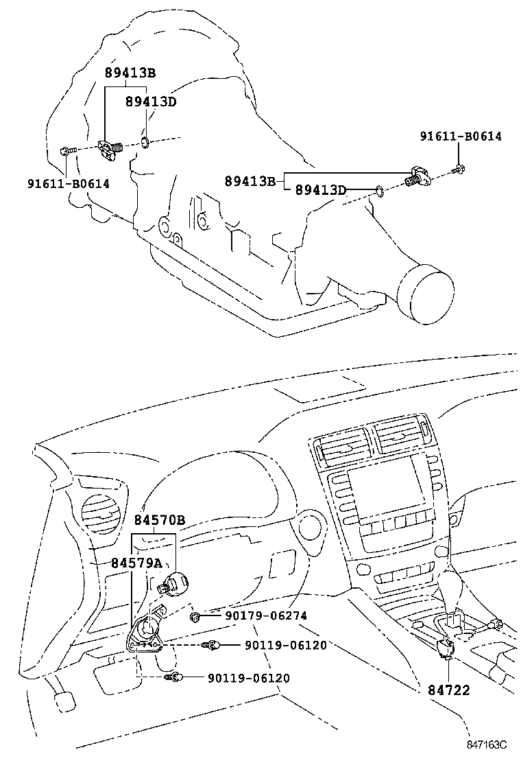 84579-30050 BRACKET, KICK DOWN SWITCH product image
