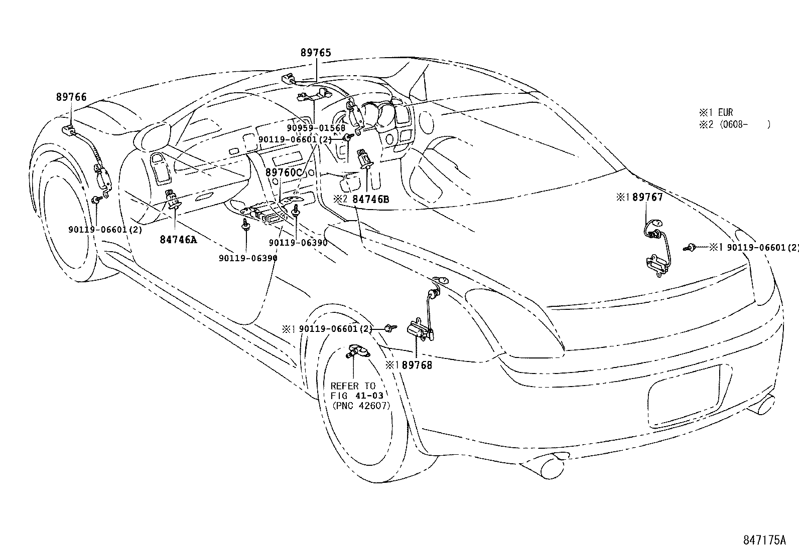 89765-24020 ANTENNA, TIRE PRESSURE, FRONT RH product image