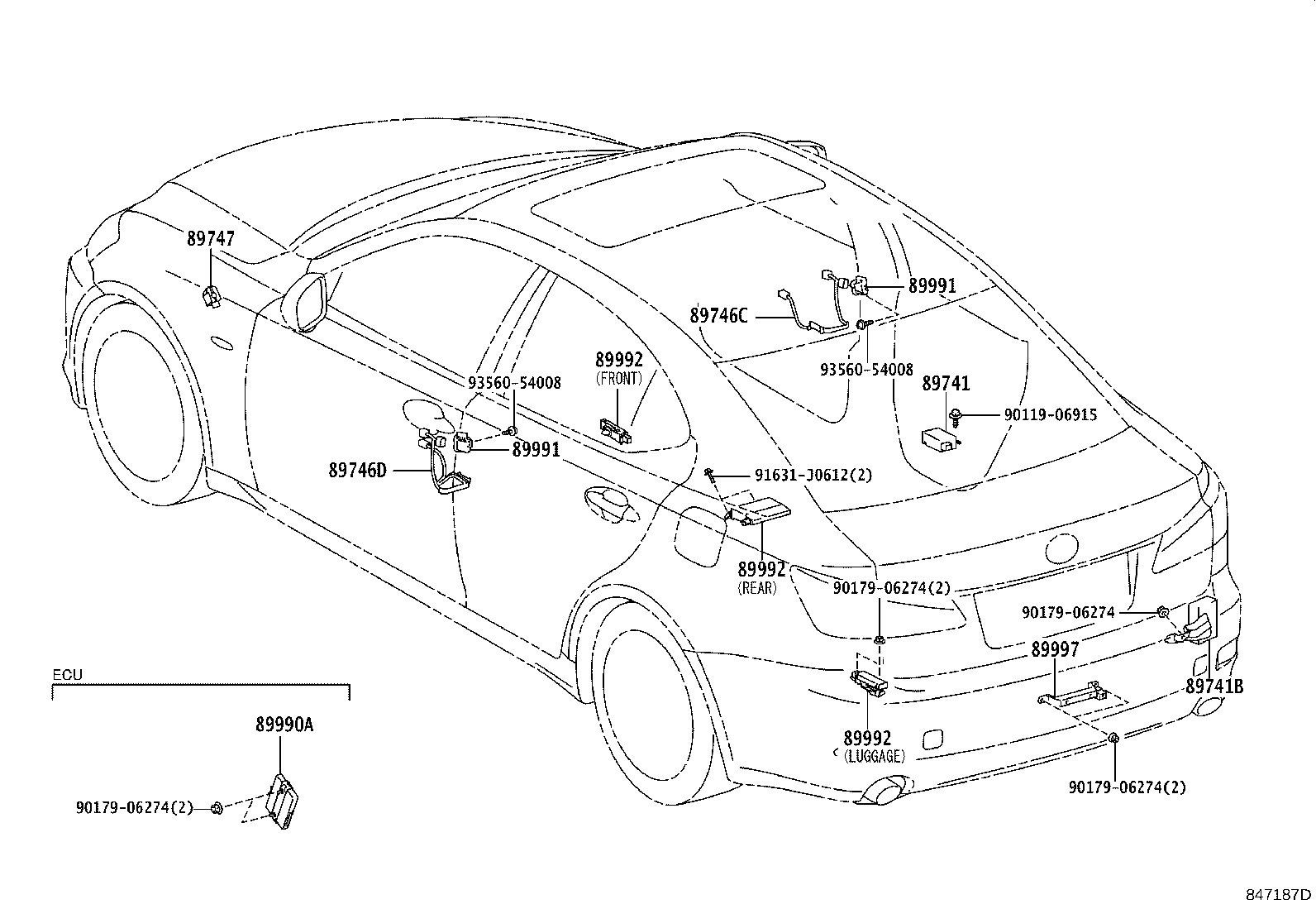 Toyota 89990-53014 COMPUTER ASSY, SMART KEY
