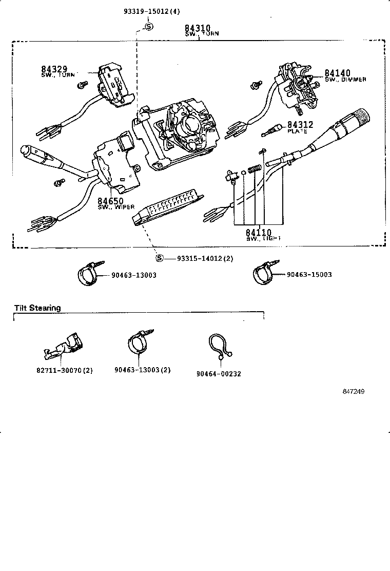 83399-37010 BRACKET, VACUUM SWITCH product image