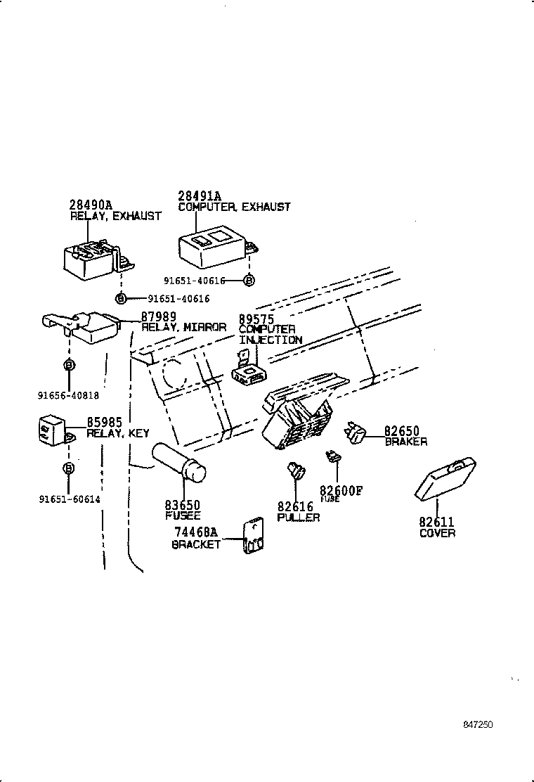 83399-37010 BRACKET, VACUUM SWITCH product image
