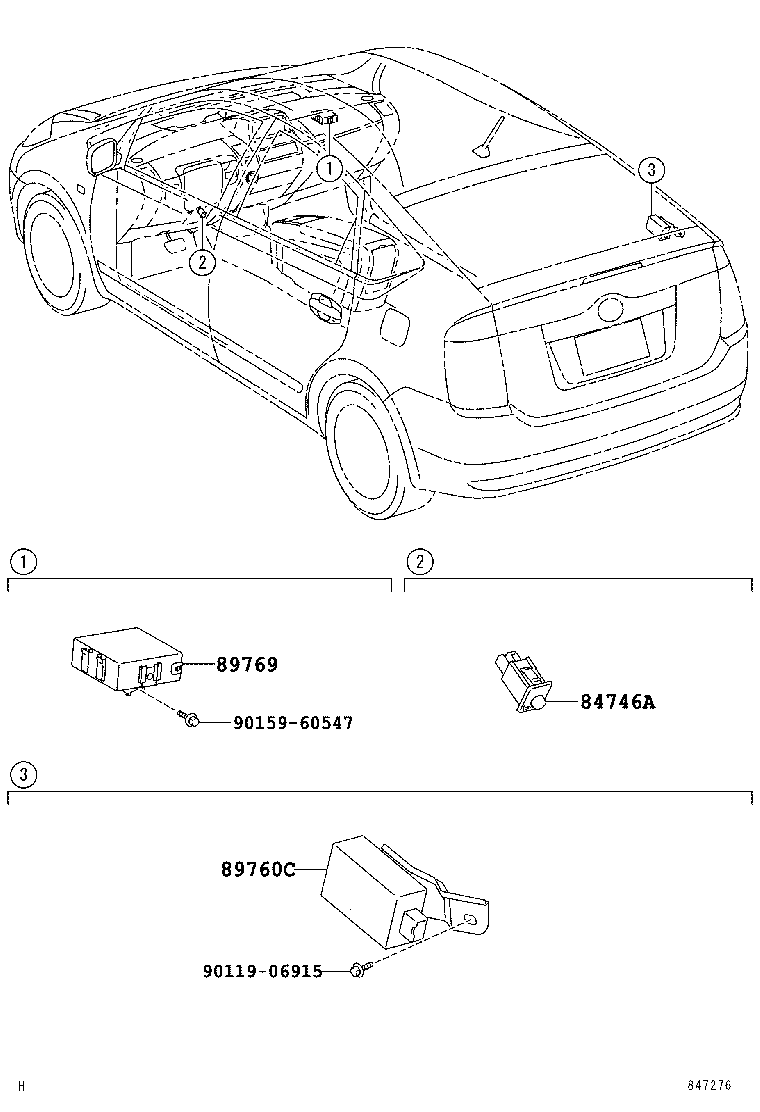 89760-47010 RECEIVER ASSY, TIRE PRESSURE MONITOR product image