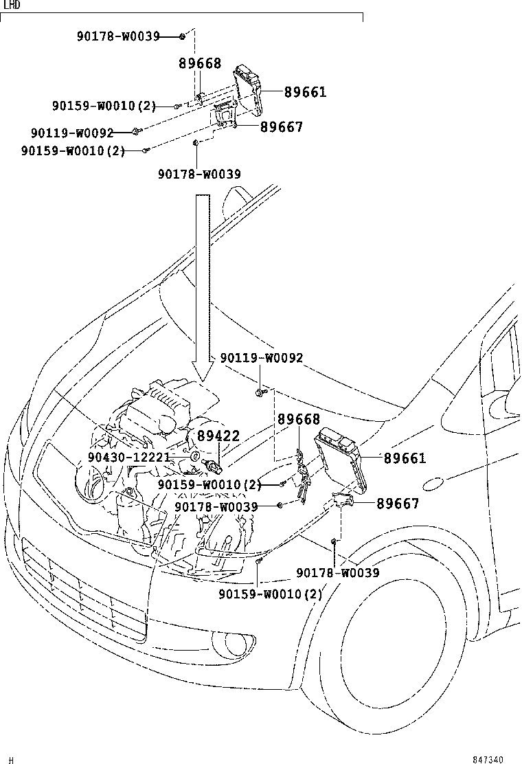 89661-0DB10 COMPUTER, ENGINE CONTROL product image