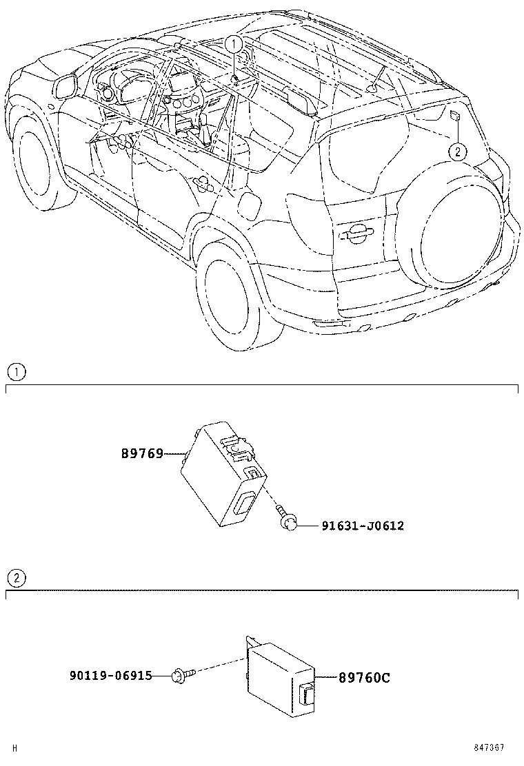 89769-42010 COMPUTER, TIRE PRESSURE MONITOR product image