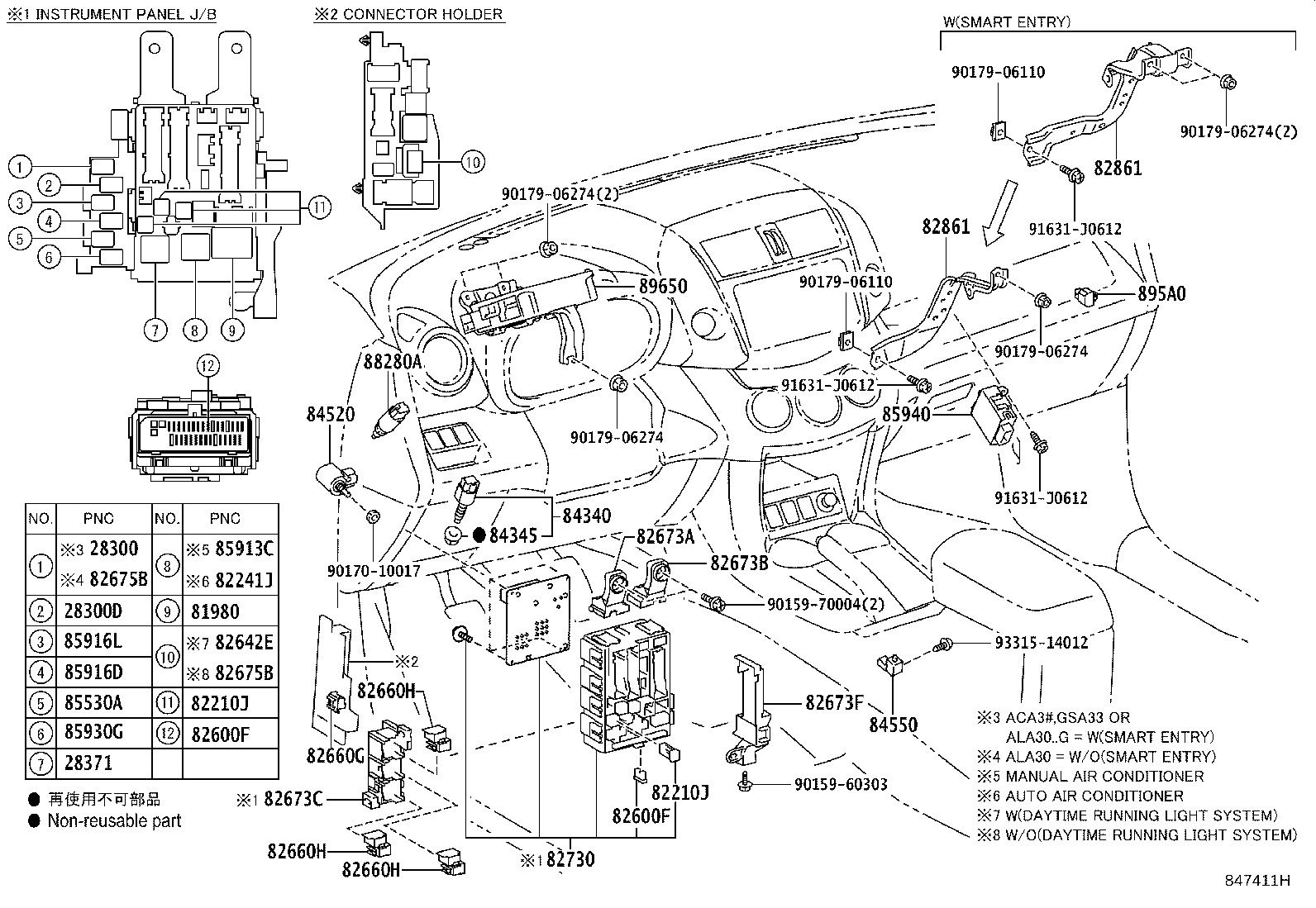 82730-42110 BLOCK ASSY, INSTRUMENT PANEL JUNCTION product image