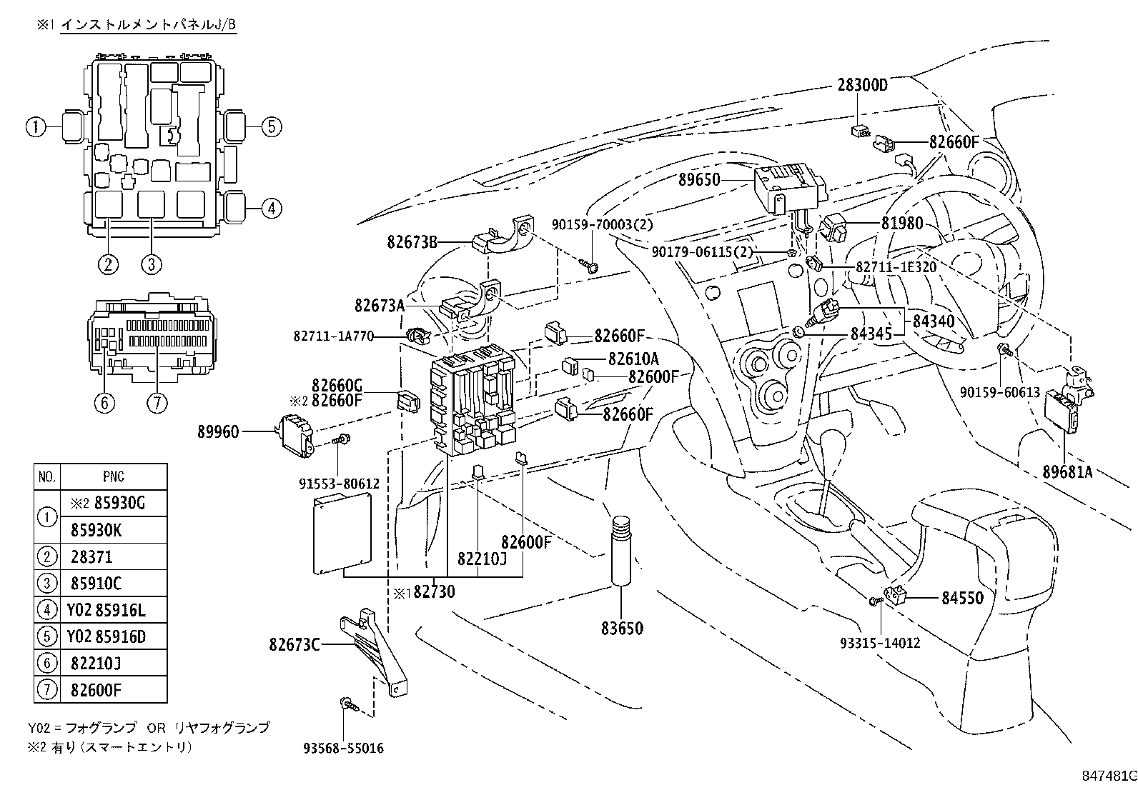 82730-52880 BLOCK ASSY, INSTRUMENT PANEL JUNCTION product image